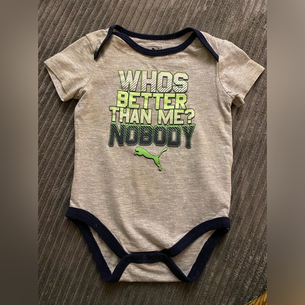 Puma baby onesie 6-9M